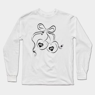 777 heart shaped cherries Long Sleeve T-Shirt